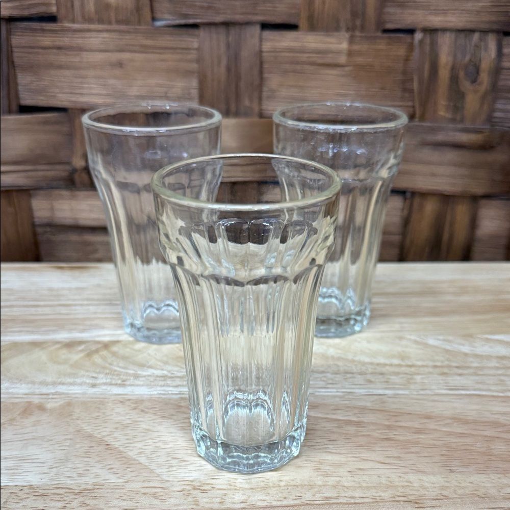 Vintage Clear Glass Tumbler Set